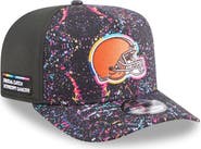 New Era Men's New Era  Black Cleveland Browns 2025 NFL Crucial Catch A-Frame 9FIFTY Snapback Hat