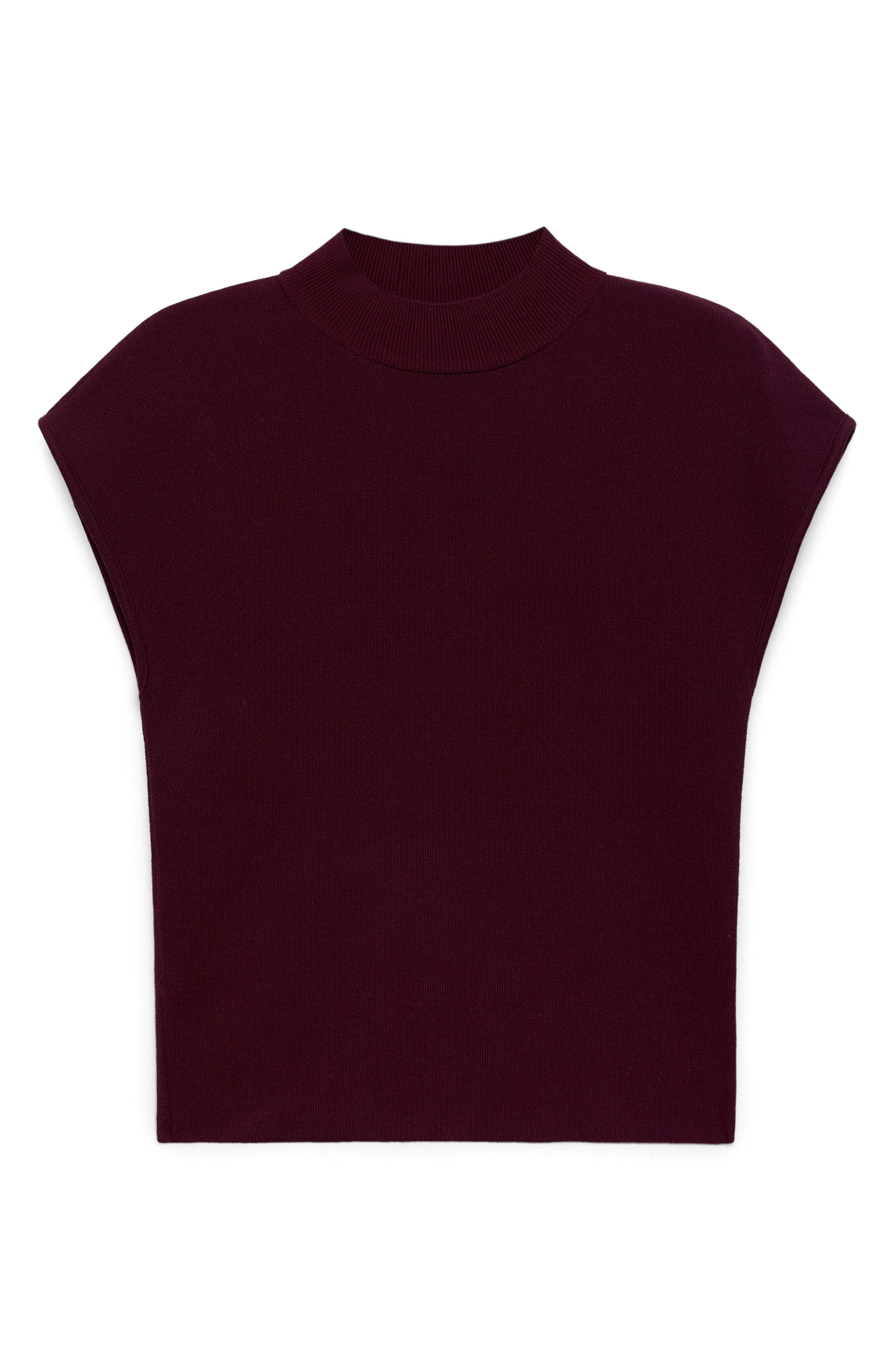 women's short sleeve mock turtleneck tops