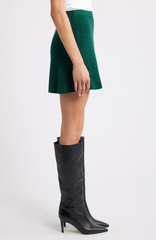 French Connection Vhari Sweater Miniskirt In Green