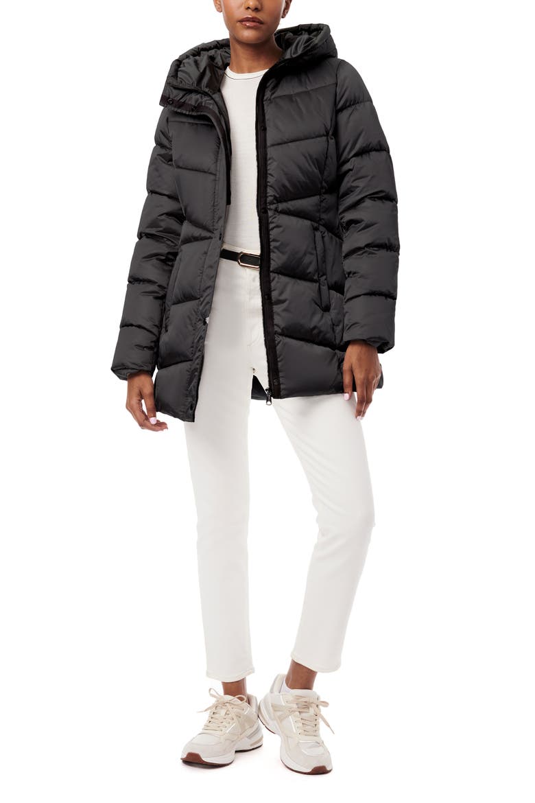 Bundle Up Hooded Puffer Jacket, Alternate, color, BLACK