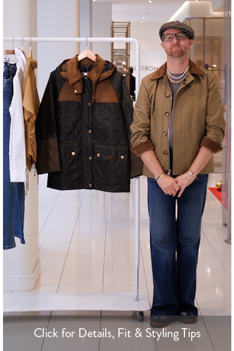 Imelda Water Repellent Mixed Media Jacket with Removable Hood video