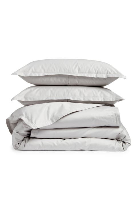 400 Thread Count Organic Cotton Sateen Duvet Cover & Shams Set