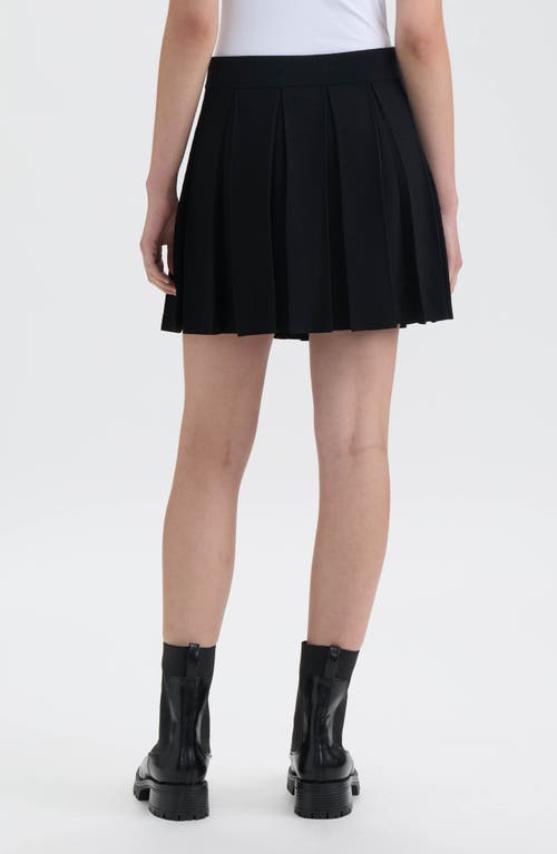 Nvlt Pleated Sweater Skirt In Black