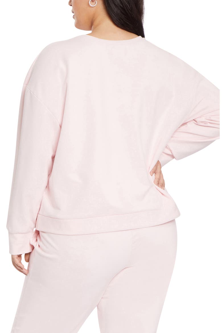 Tie Sweatshirt, Alternate, color, CARNATION