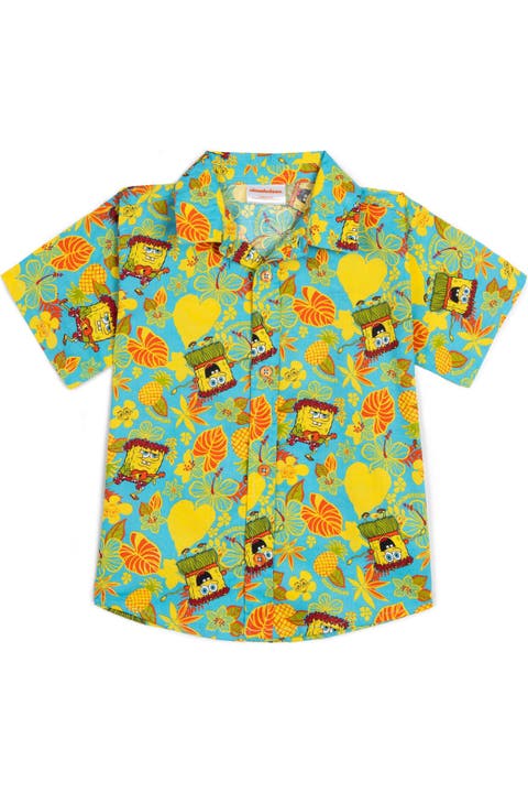 SpongeBob SquarePants Hawaiian Button-Down Shirt