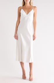 Alice + Olivia Kiro Satin Slipdress