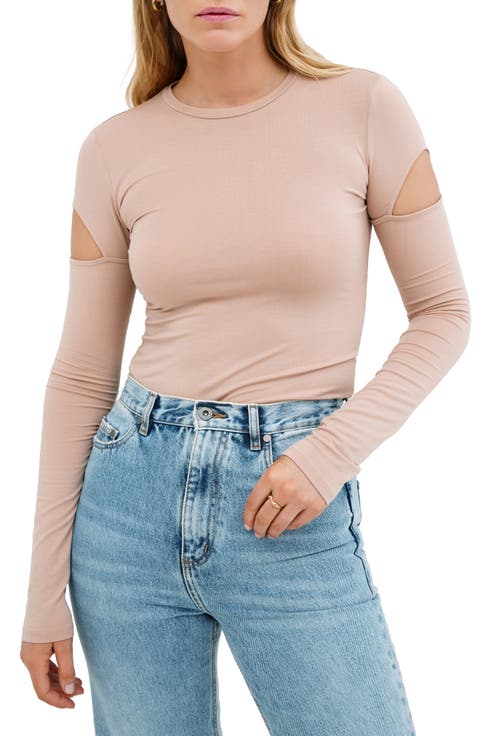 Kent Cutout Long Sleeve Top