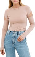 Marcella Kent Cutout Long Sleeve Top