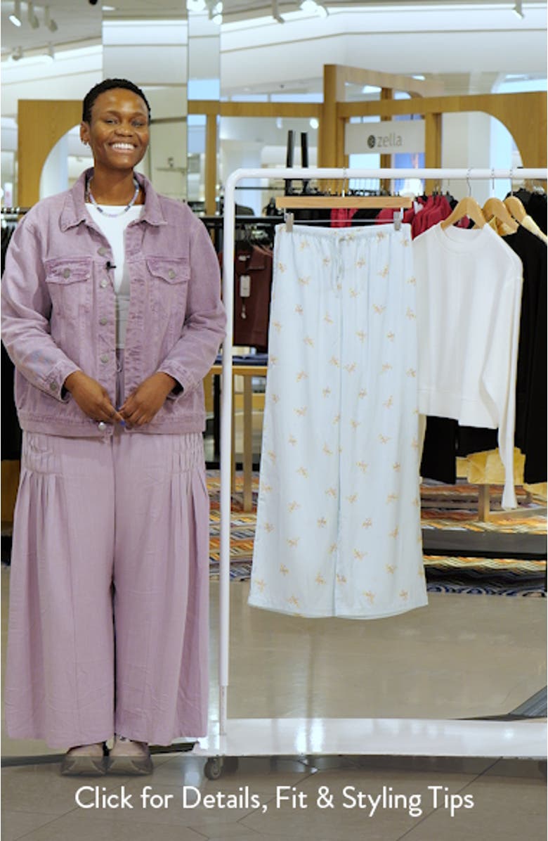 Solia Floral Pajama Pants, sales video thumbnail