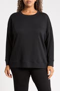 Eileen Fisher LONG CREW NECK SWEATSHIRT