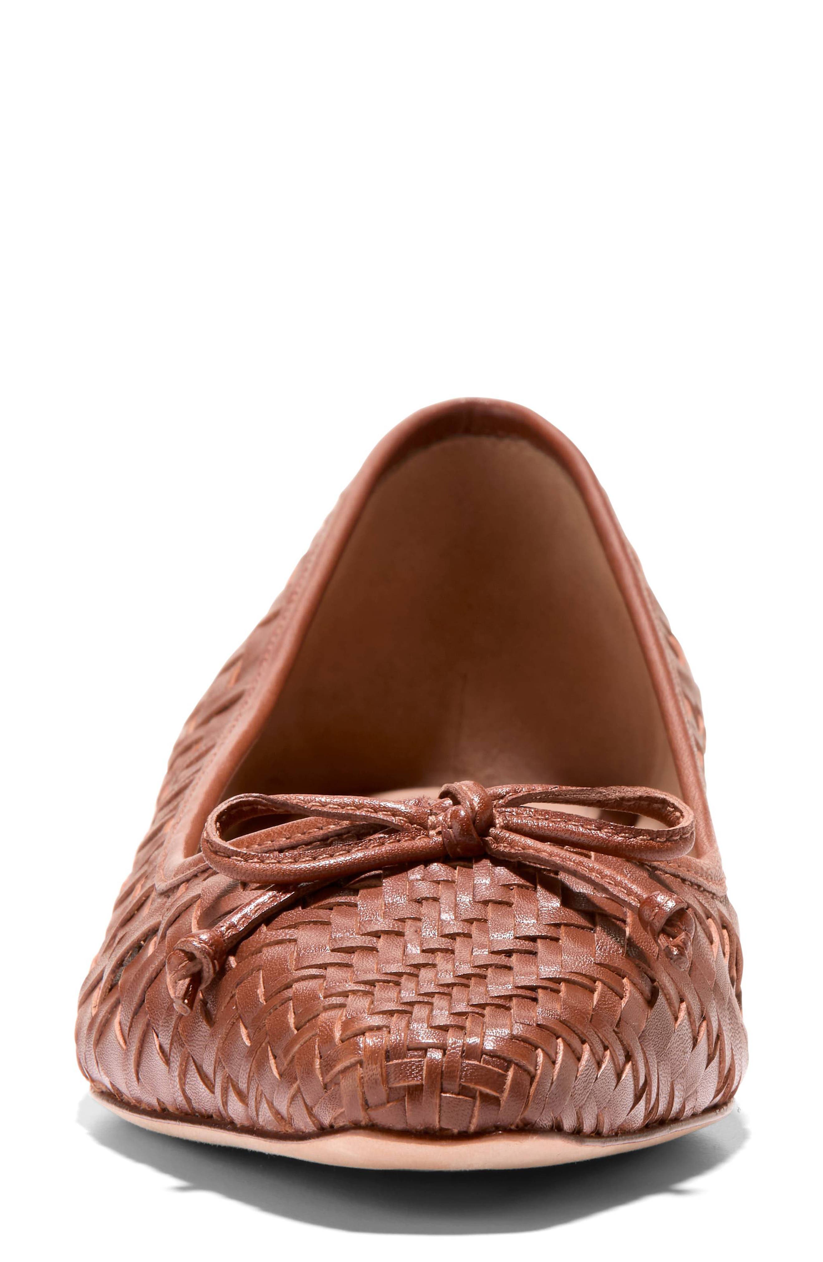Chlea Pointed Toe Ballet Flat, Alternate, color, DARK CUOI