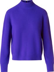 Akris punto Signature Virgin Wool & Cashmere Mock Neck Sweater