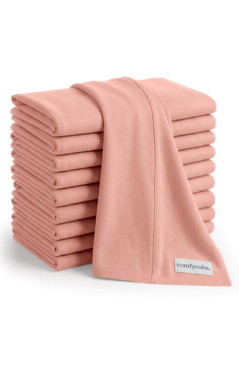 Cotton Burp Cloths - Pack of 10