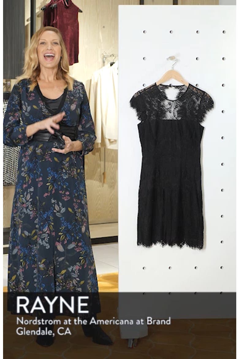 Jayce Lace Sheath Cocktail Dress video