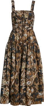 Ulla Johnson Isabela Floral Print A-Line Dress