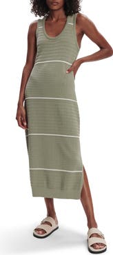 Varley Scott Stripe Sleeveless Sweater Dress