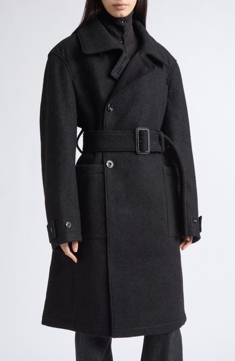 Shaped Felted Wool & Alpaca Coat