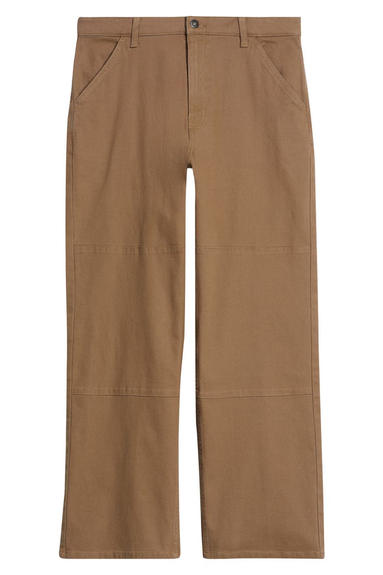 Relaxed Twill Workwear Pants, Alternate, color, BROWN SHIITAKE
