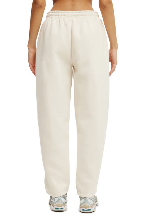 Cotton On Body Active Plush Essential Barrel Sweatpant In White