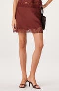 ASTR the Label Yulissa Lace Hem Miniskirt