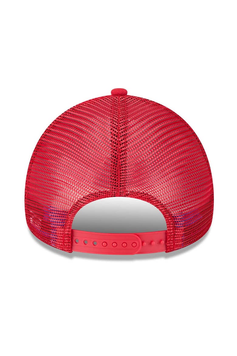 Men's New Era  Red Washington Nationals 2025 Big League Chew A-Frame 9FORTY Adjustable Trucker Hat, Alternate, color, Red