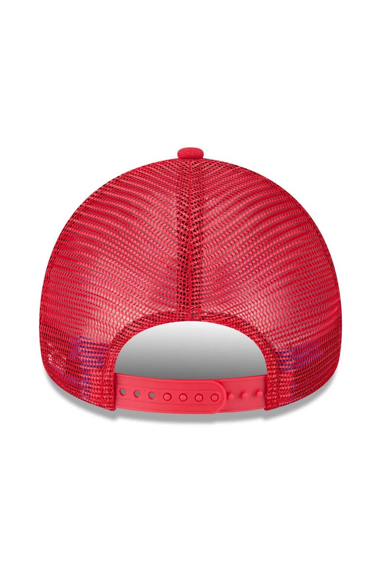 New Era Men's New Era Red Washington Nationals 2025 Big League Chew A-Frame 9FORTY Adjustable Trucker Hat, Alternate, color, Red