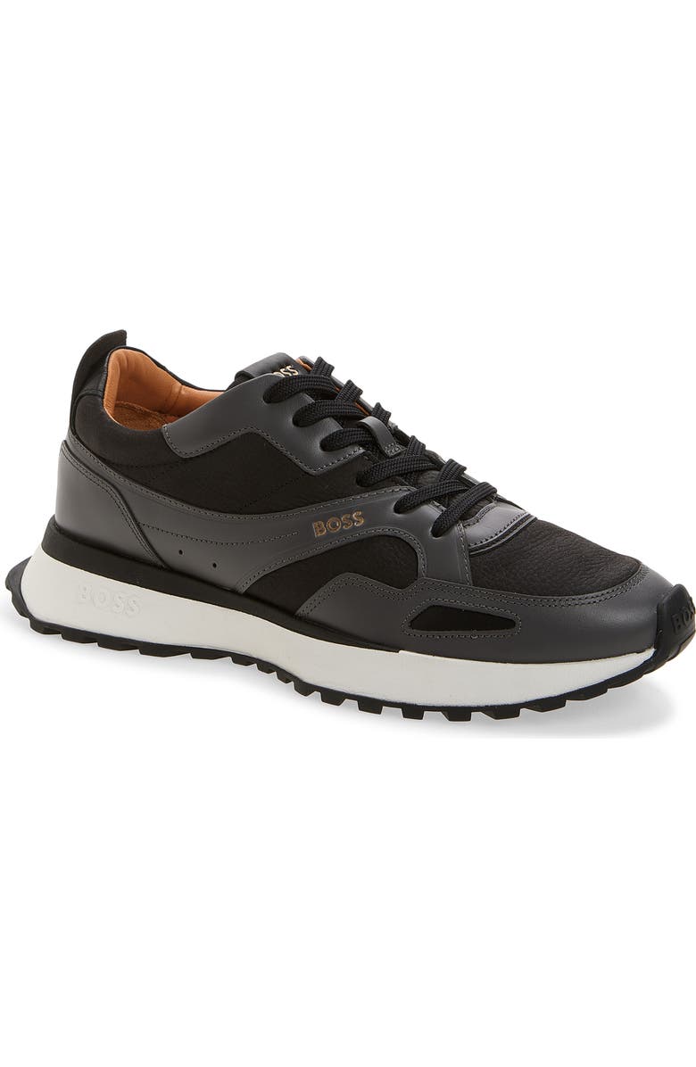 BOSS Jonah Runn Sneaker, Main, color, Charcoal