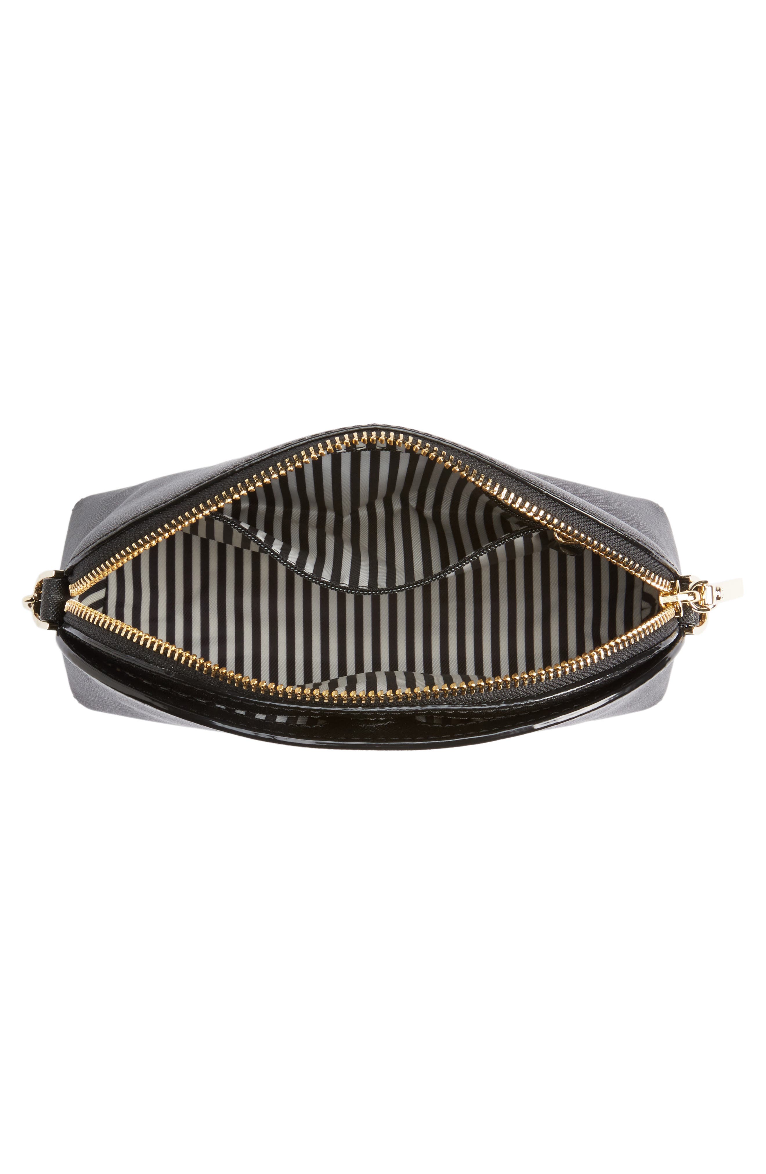 cameron street - hilli leather crossbody bag, Alternate, color, BLACK