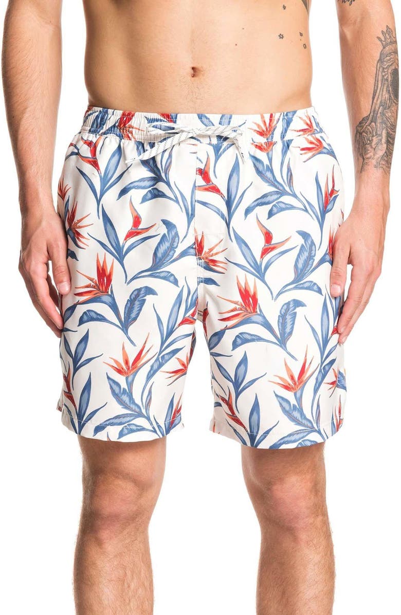 Quiksilver Maze Day Volley Swim Trunks, Main, color, 