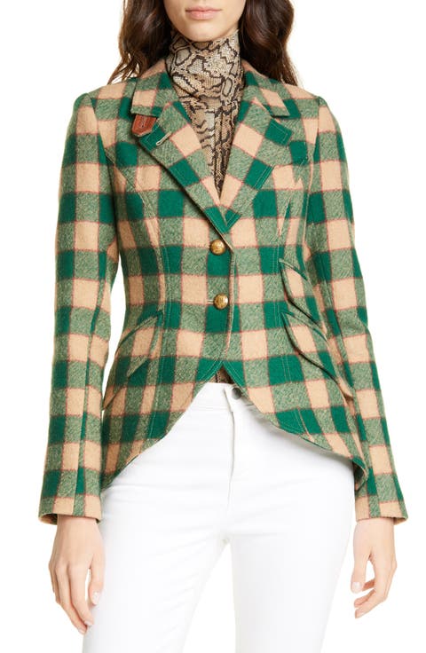 Plaid Wool Hunting Jacket