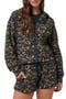 selected Navy Blazer Floral Multi