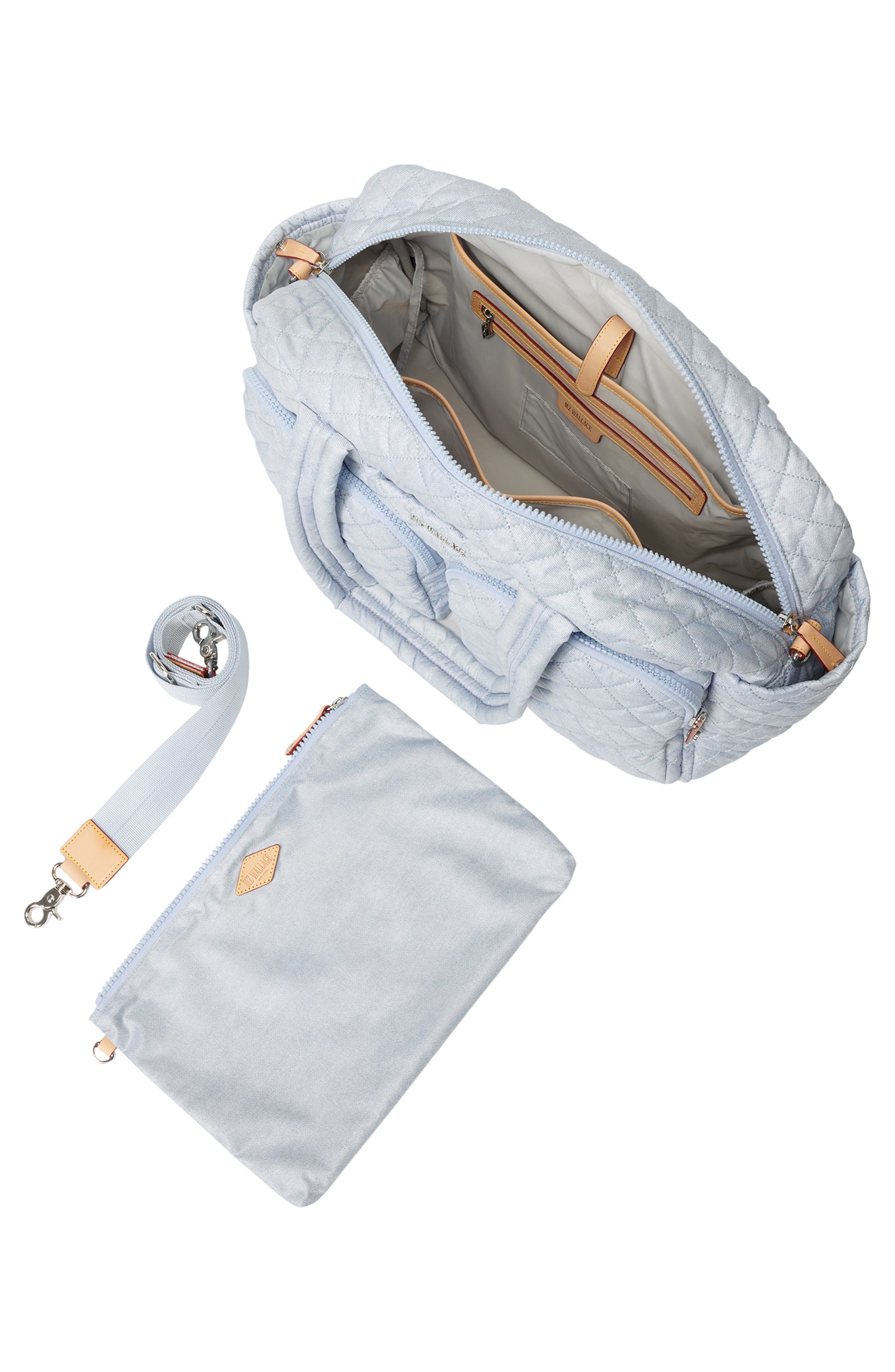 MZ Wallace Nik Quilted Duffle Bag, Alternate, color, 