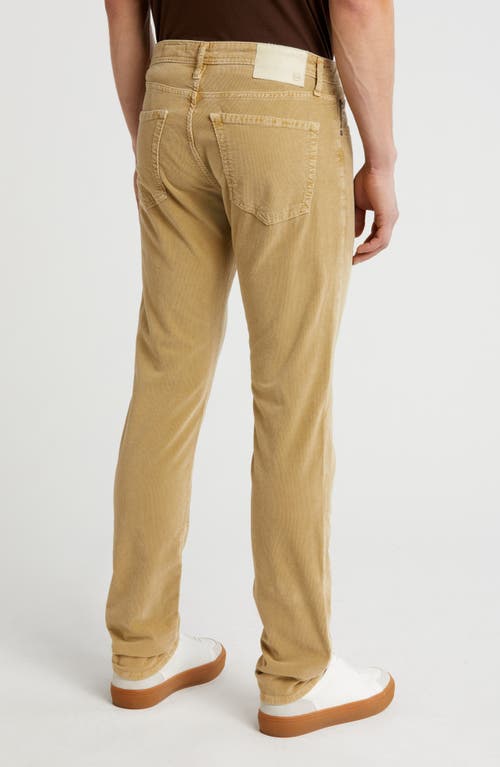 Ag Tellis Slim Fit Corduroy Pants In Sulfur Vinte Khaki