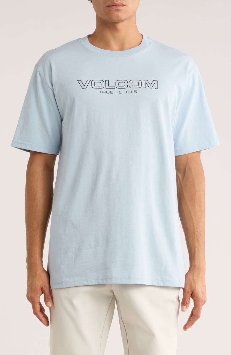Volcom Newro Logo Graphic T-Shirt, Main, color, Carolina Blue