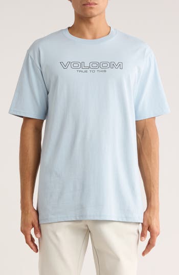 Volcom Newro Logo Graphic T-shirt In Blue