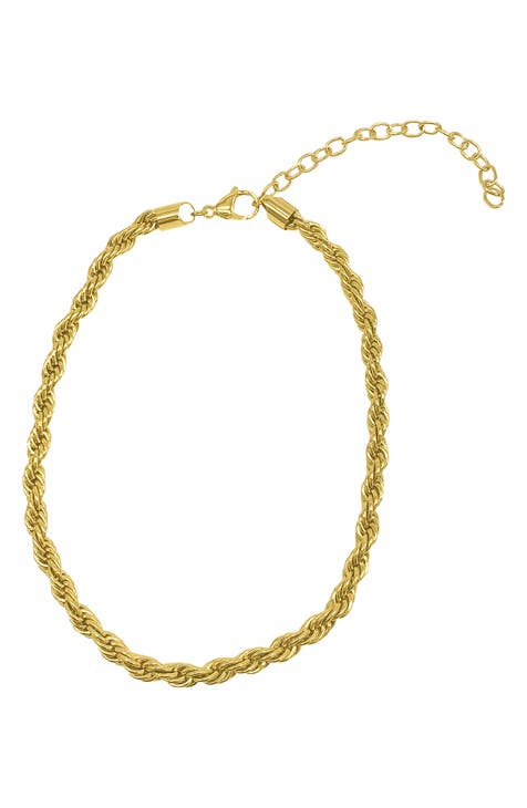 Water Resistant Oversized Rope Chain Necklace