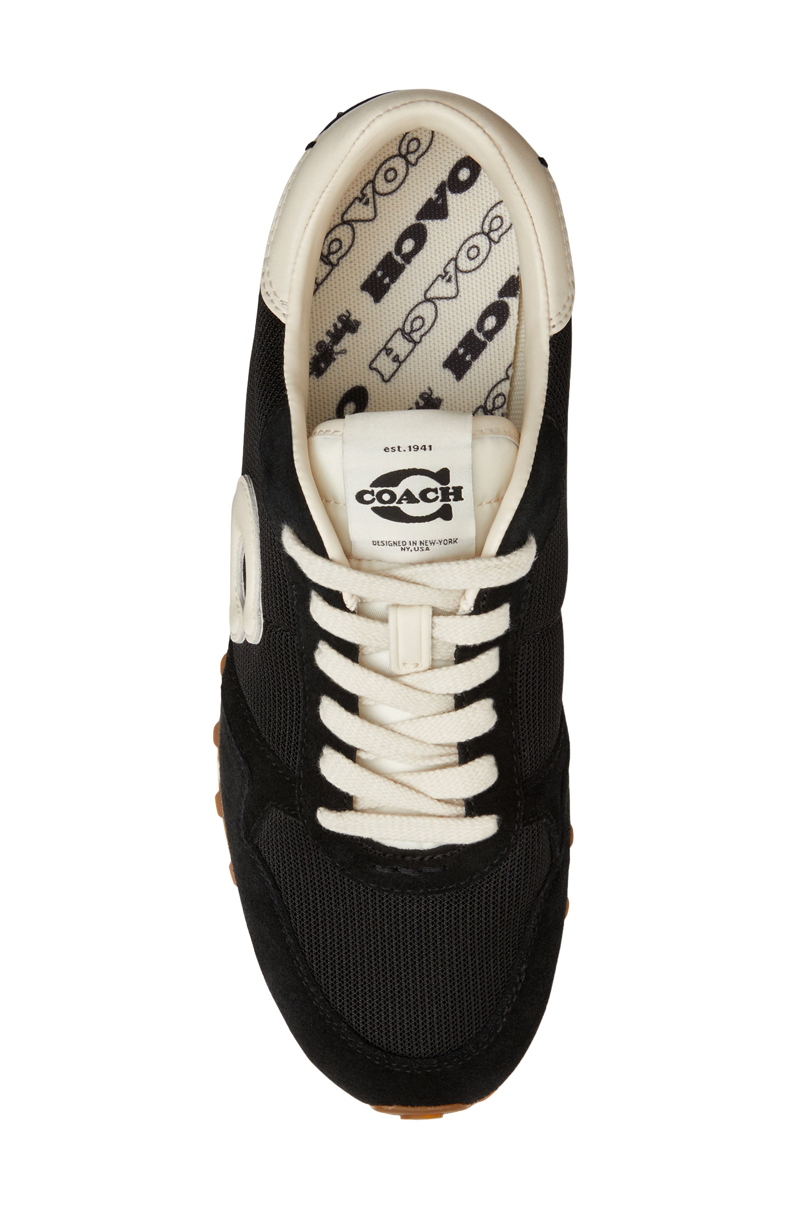 COACH Essental Sneaker, Alternate, color, Black/Chalk