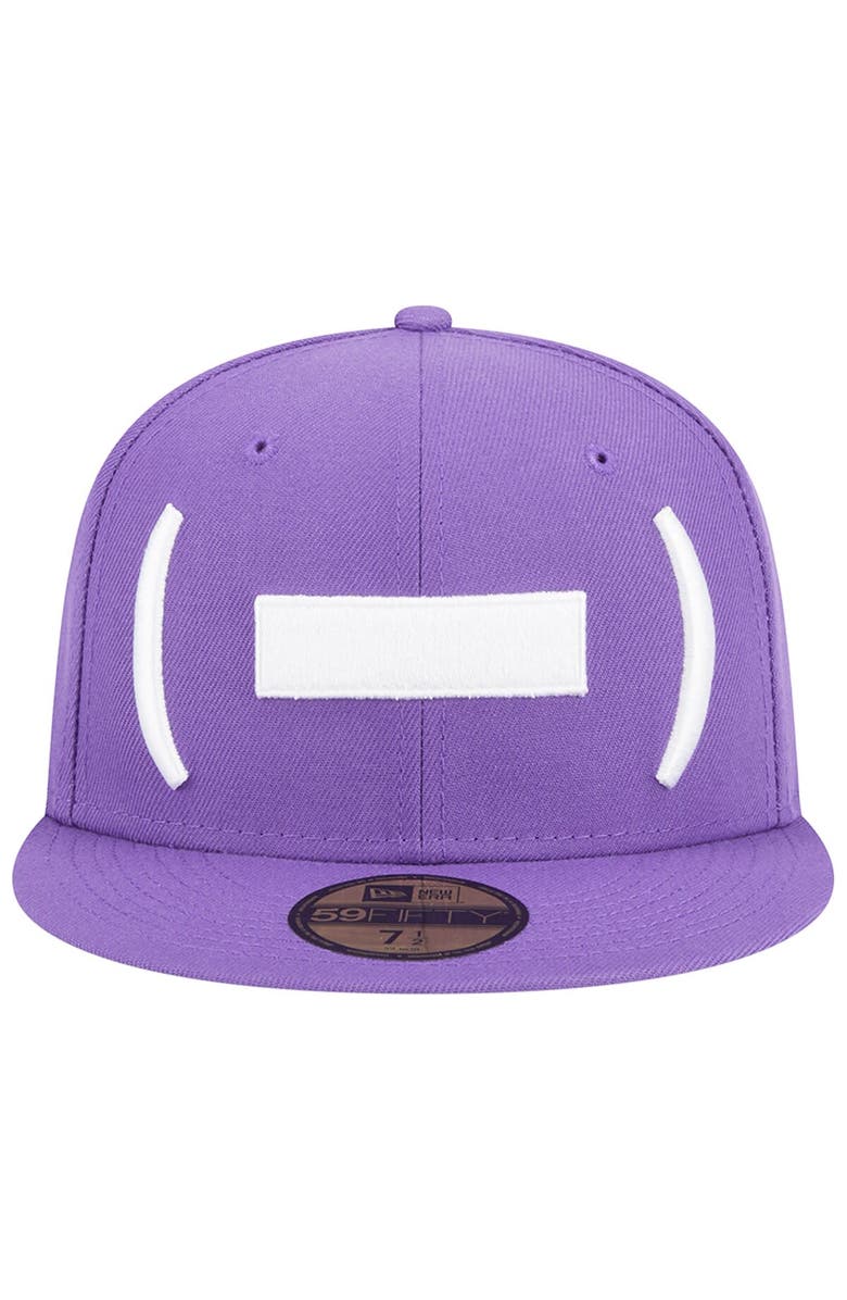 New Era Men's New Era Purple Winston-Salem Dash Theme Nights Hyphen  59FIFTY Fitted Hat, Alternate, color, Purple