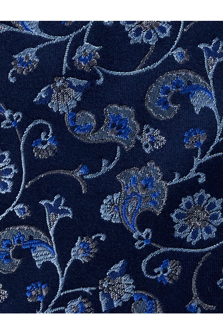 Big & Tall Floral Vines Tie, Alternate, color, BLUE
