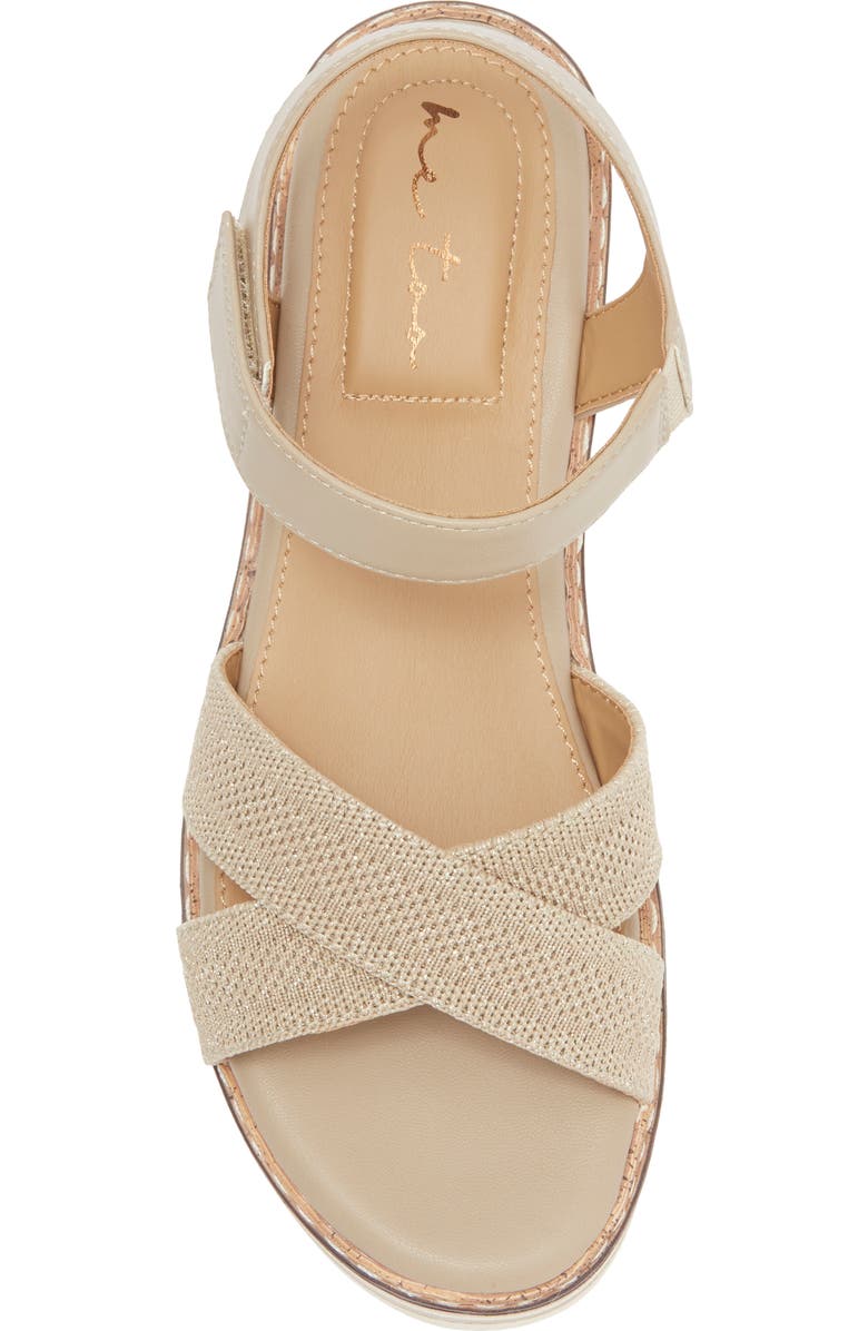 Me Too Halen Sandal, Alternate, color, Bisque Metallic