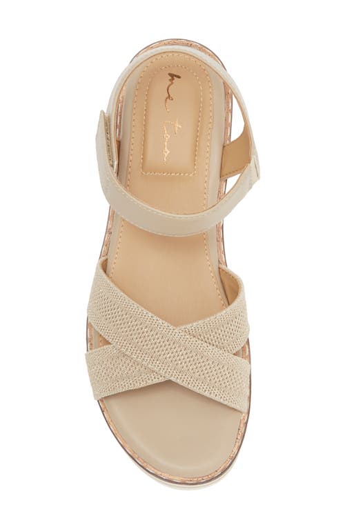 Me Too Halen Sandal In Bisque Metallic