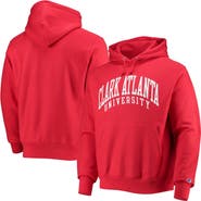 Champion Men's Champion Red Clark Atlanta University Panthers Tall Arch Pullover Hoodie
