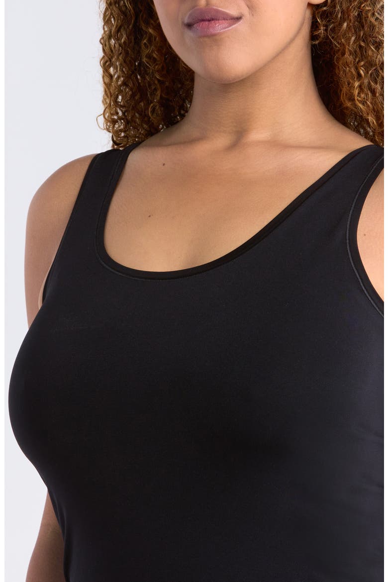Seamless Layering Tank, Alternate, color, BLACK