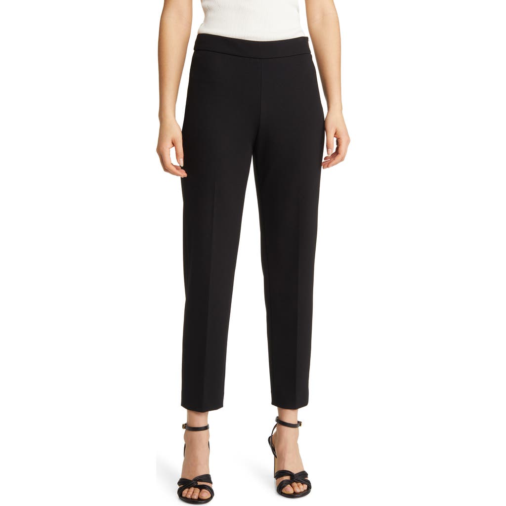 Hugo Boss Boss Tilunara Slim Fit Ponte Knit Pants In Black