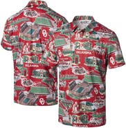 Reyn Spooner Men's Reyn Spooner Crimson Oklahoma Sooners Scenic Polo