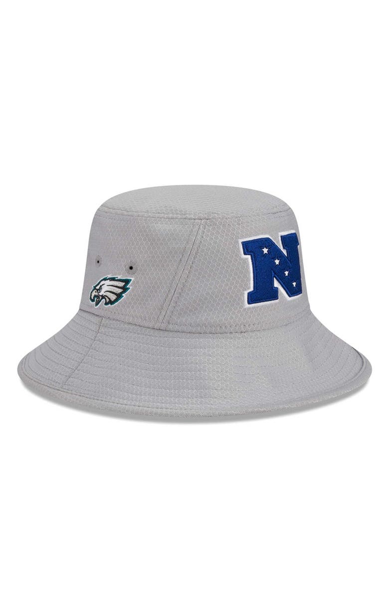 New Era Men's New Era Gray Philadelphia Eagles 2024 Pro Bowl Bucket Hat, Main, color, 