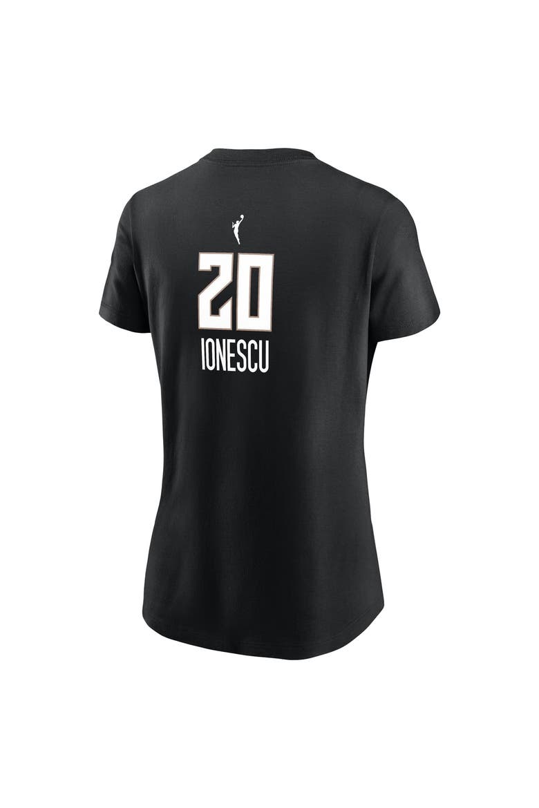 Women's Nike Sabrina Ionescu Black New York Liberty Name & Number Explorer Edition T-Shirt, Alternate, color, Black