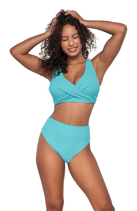 Astrid High Waist Bikini Swim Bottoms