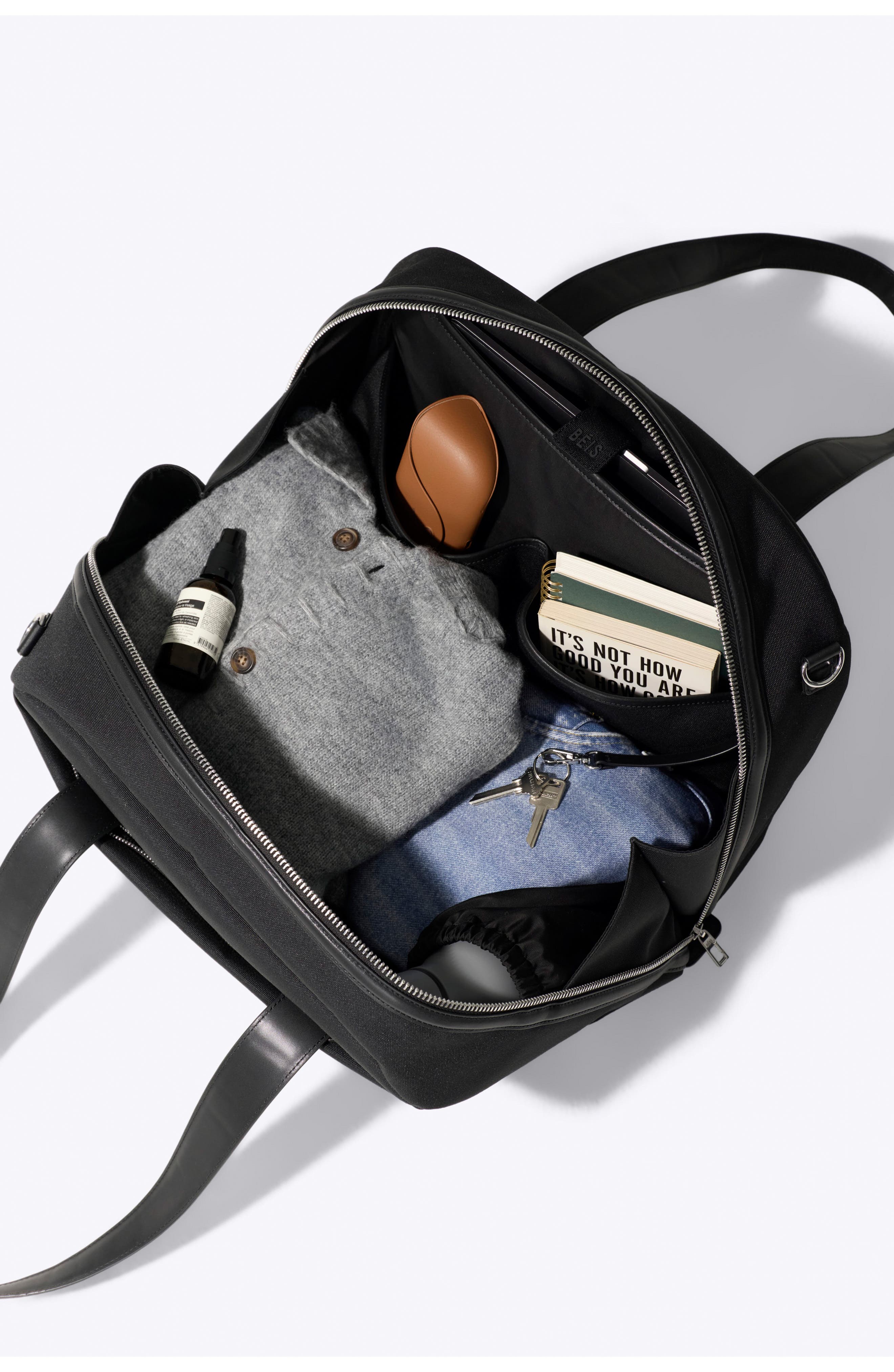 Béis The Duffle, Alternate, color, Black