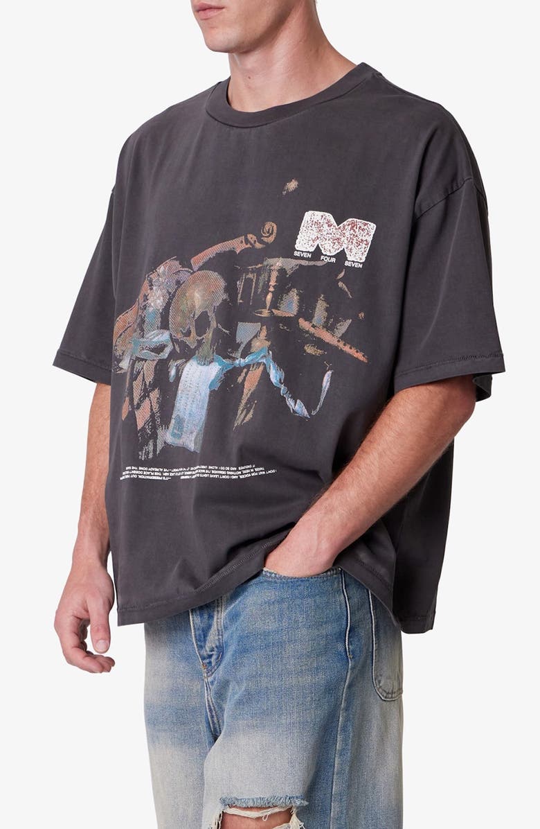 mnml Still Life Print Graphic T-Shirt, Alternate, color, Washed Black